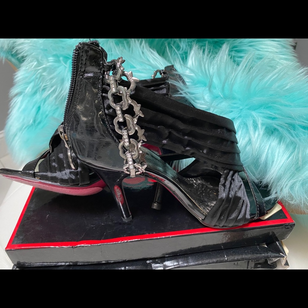 Black apple bottoms sexy shoes